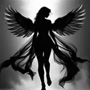 Абстрактное изображение птицы, вырывающейся из оков