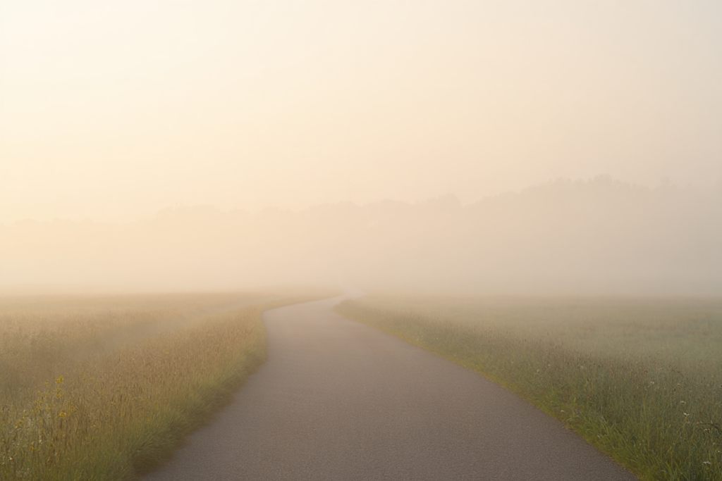 Дорога в туман &mdash; путь продолжается даже когда не видишь цели, право двигаться без ясного плана после жизненных перемен