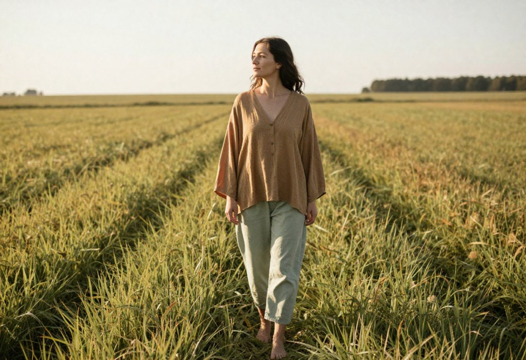 Женщина в поле на рассвете &mdash; поиск себя заново после развода